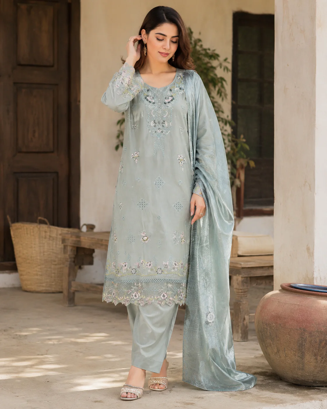 New arrivals mint formal ladies suit by MS Apparel